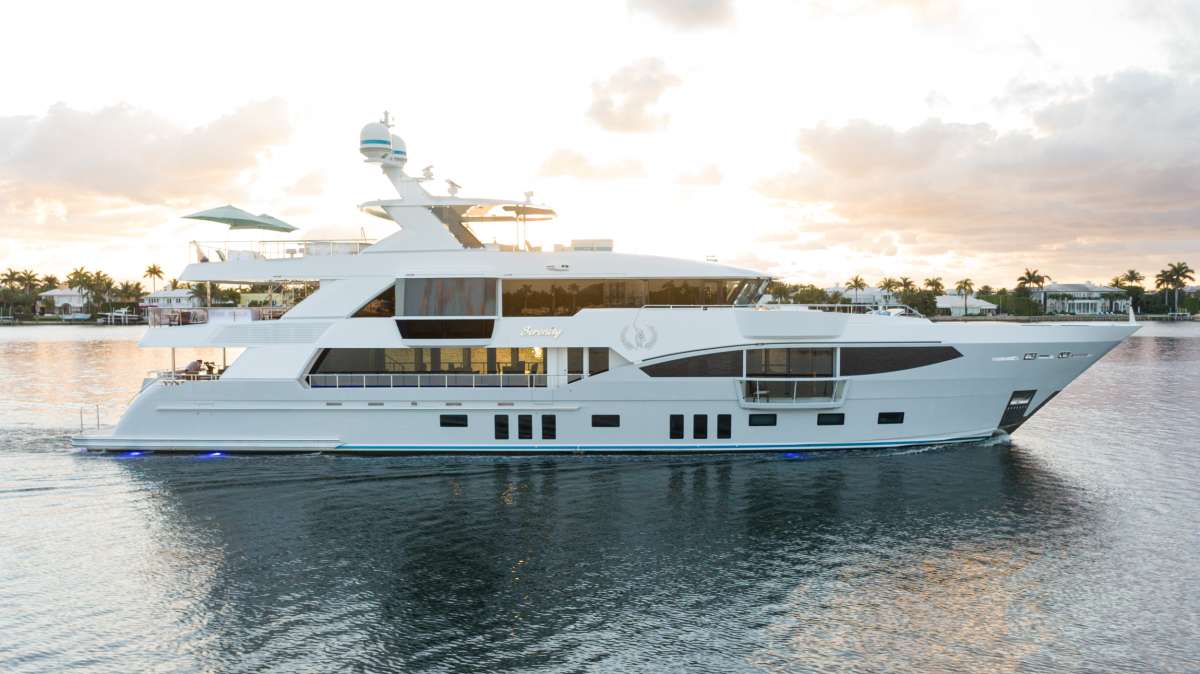 serenity133 charter yacht