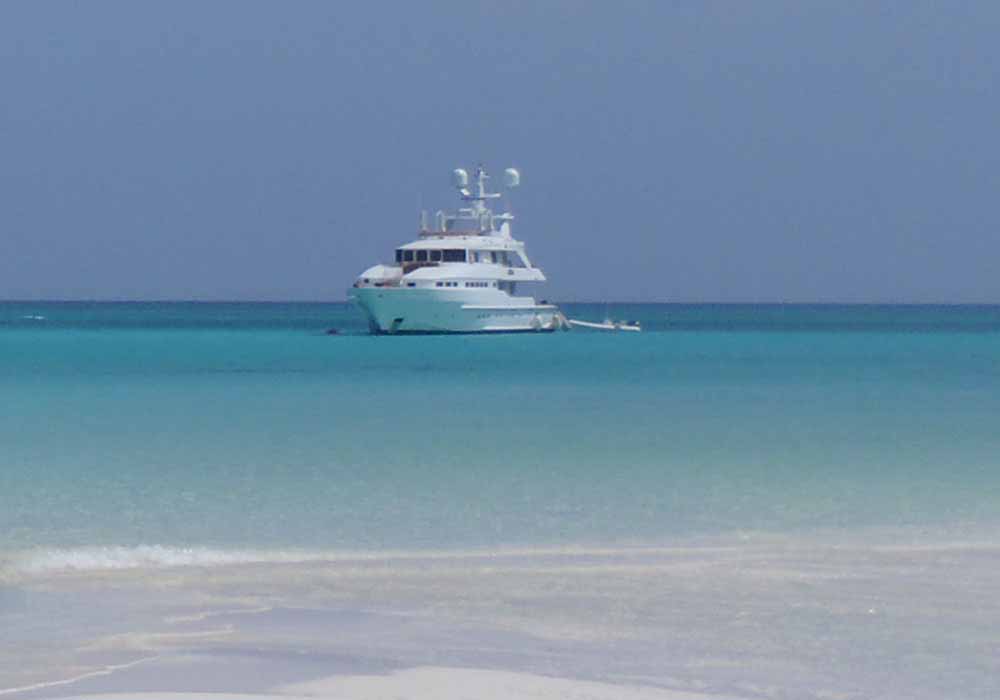 crew of a mega yacht