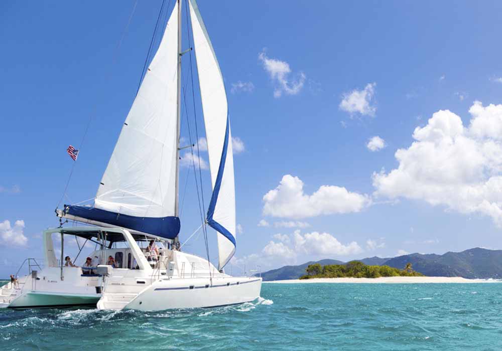 sailing catamaran caribbean