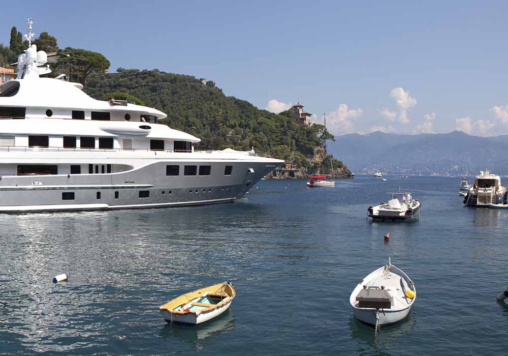 crew of a mega yacht