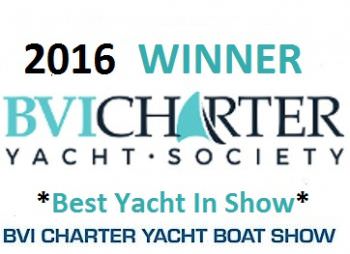 2016 Winner of Best in Show Over all at the 35th BVI Annual Charter Yacht Show