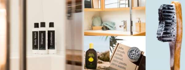 Toiletries and sunscreen eco-friendly and provided on Viramar!