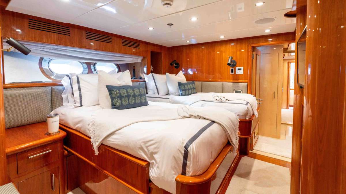 Twin Stateroom converts to Queen-sized Bed